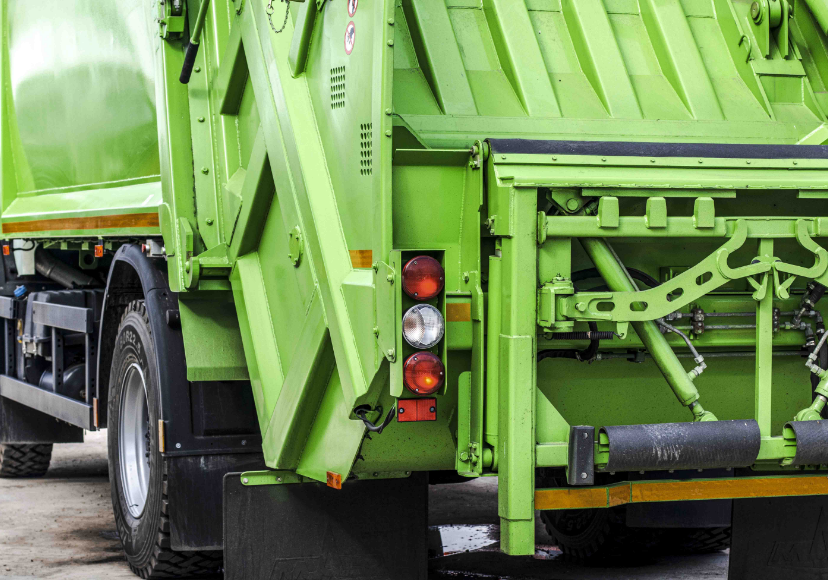 Compattatore scarrabile in azione