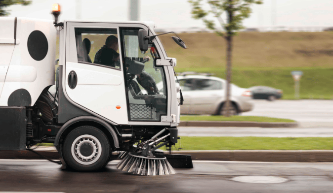 Dettaglio cilindro su macchinario