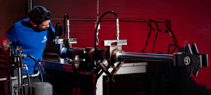 Reparto collaudo cilindri idraulici