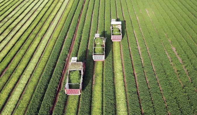 Dettaglio cilindro su rimorchio agricolo