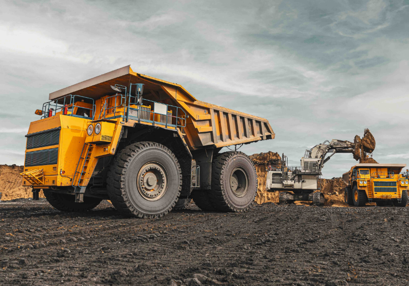 Macchinario edile pesante al lavoro