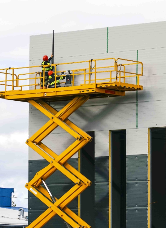 Dettaglio cilindro stabilizzatore per piattaforma aerea