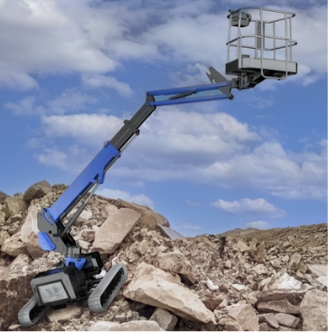 Piattaforma aerea semovente cingolata (ragno)