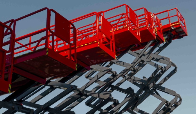 Dettaglio tecnico pistone per sollevamento